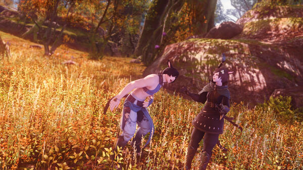 visiting his younger sister