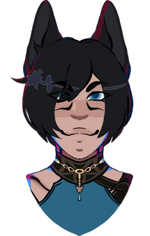 a symmetrical portrait of Alas'to